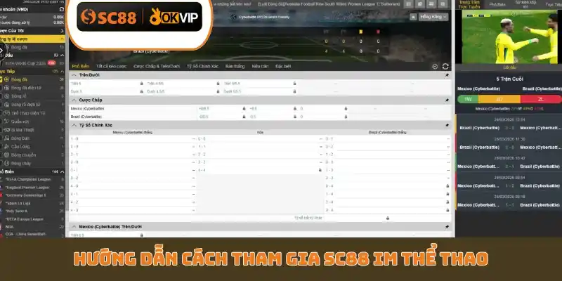 Hướng dẫn cách tham gia SC88 IM Thể Thao